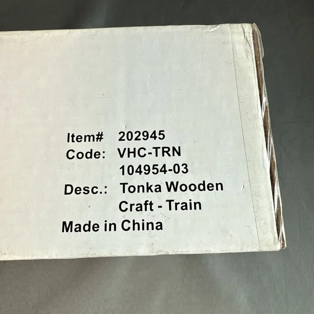 Tonka Wood Model Kit Skill‎ Level 3 Locomotive 2002 Complete Open Box Vintage